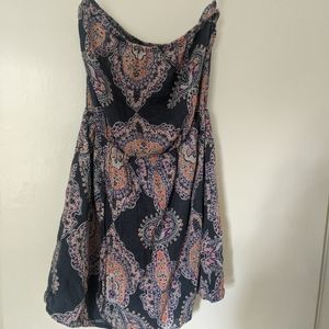 Strapless Paisley sundress
